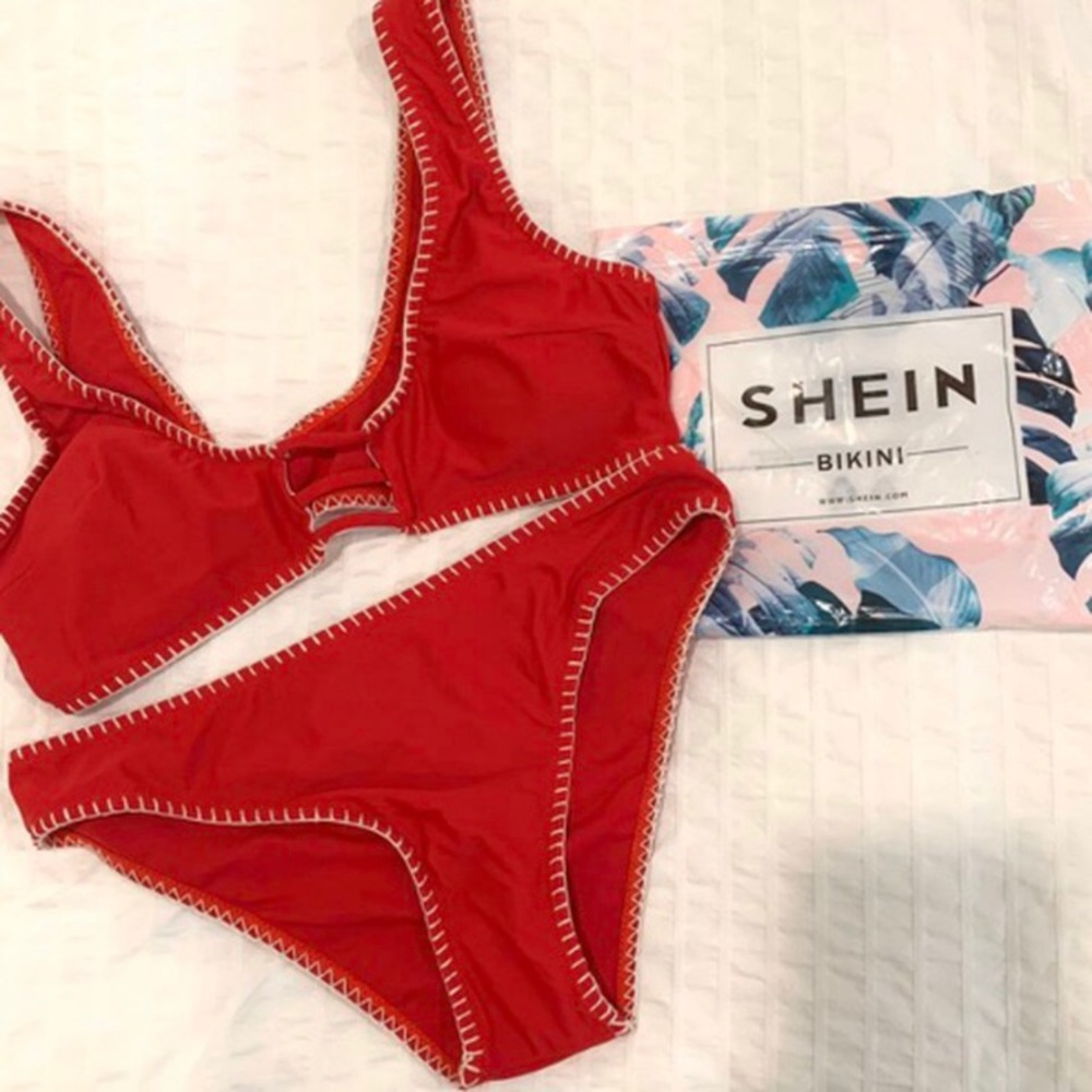 SHEIN Red Bikini